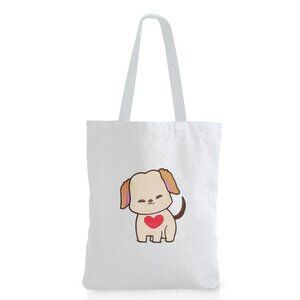100% Cotton Tote Bag 12oz, Fluffy, Soft Velvet Applique